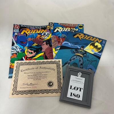 -180- VINTAGE | Autographed Batman Robin Comics By Ray Kryssing
