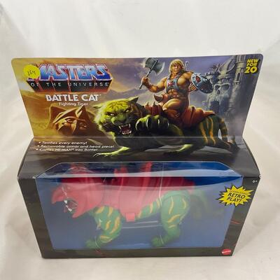 -209- POP CULTURE | Retro Masters of The Universe Battlecat Heman