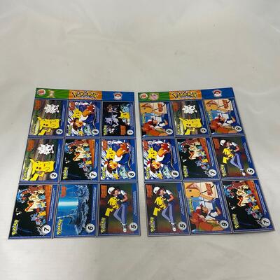 -233- POKÃ‰MON | Uncut Burger King Sheets of PokÃ©mon Cards