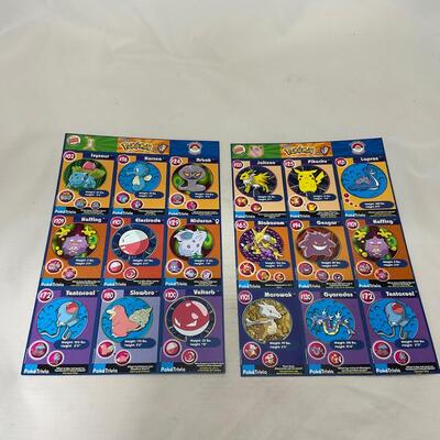 -233- POKÃ‰MON | Uncut Burger King Sheets of PokÃ©mon Cards