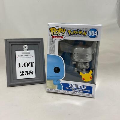 -258- POKÃ‰MON | Squirtle Silver Funko Pop
