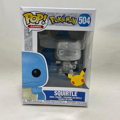 -258- POKÃ‰MON | Squirtle Silver Funko Pop