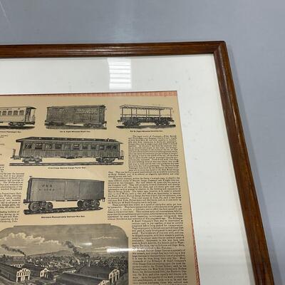-260- TRAINS | 1800â€™s Train Car Maker Advertising