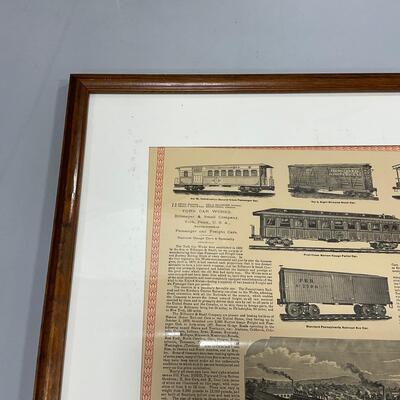 -260- TRAINS | 1800â€™s Train Car Maker Advertising
