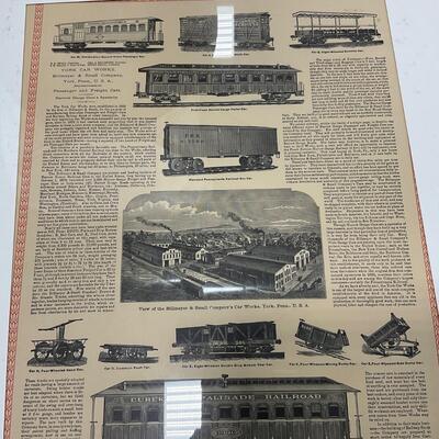 -260- TRAINS | 1800â€™s Train Car Maker Advertising