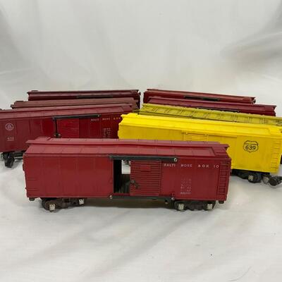 -266- TRAINS | 1950â€™s American Flyer Box Cars