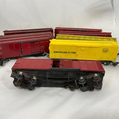 -266- TRAINS | 1950â€™s American Flyer Box Cars