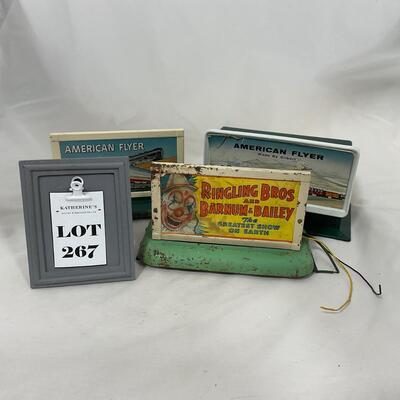 -267- TRAINS |  1950â€™s American Flyer Model Train Billboards