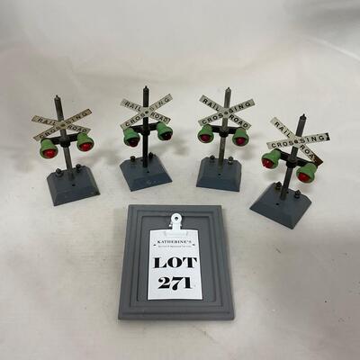 -271- TRAINS | Vintage Model Rail Road Crossing