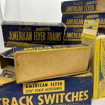 -272- TRAINS | Vintage American Flyer Empty Model Rail Road Boxes