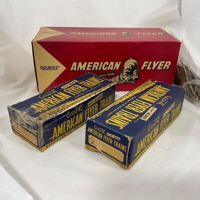 -272- TRAINS | Vintage American Flyer Empty Model Rail Road Boxes