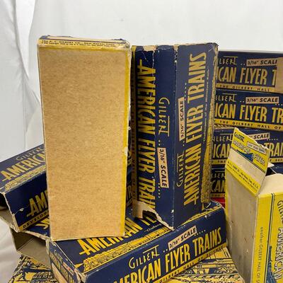 -272- TRAINS | Vintage American Flyer Empty Model Rail Road Boxes