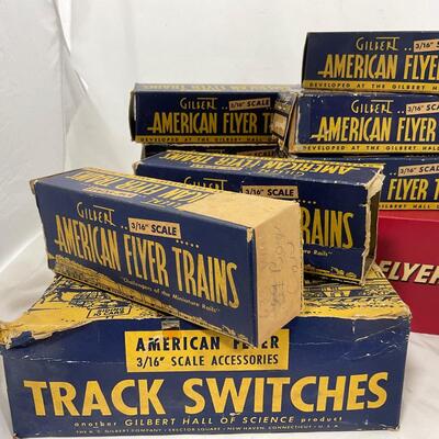 -272- TRAINS | Vintage American Flyer Empty Model Rail Road Boxes