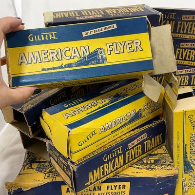 -272- TRAINS | Vintage American Flyer Empty Model Rail Road Boxes