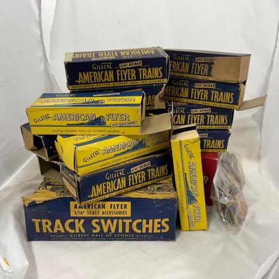 -272- TRAINS | Vintage American Flyer Empty Model Rail Road Boxes