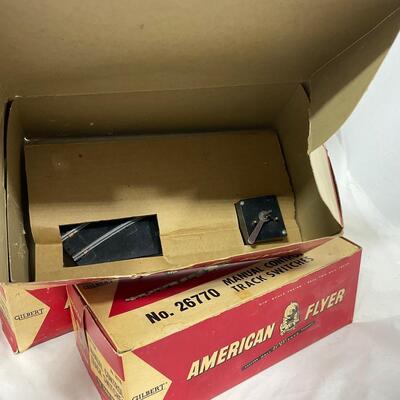 -279- TRAINS | American Flyer Switch Track in Original Boxes
