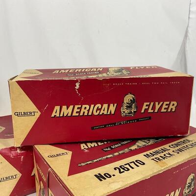 -279- TRAINS | American Flyer Switch Track in Original Boxes