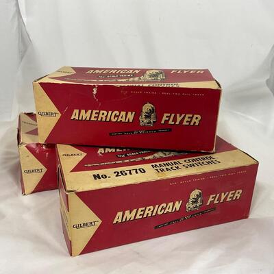 -279- TRAINS | American Flyer Switch Track in Original Boxes