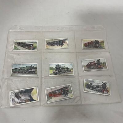 -281- TRAINS | Early 1900â€™s Train Tobacco Cards