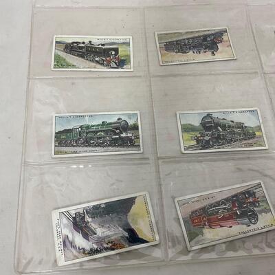 -281- TRAINS | Early 1900â€™s Train Tobacco Cards