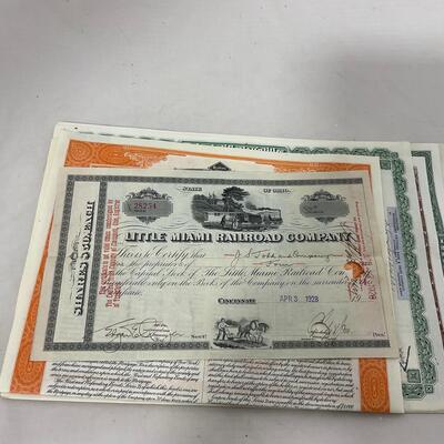 -282- TRAINS | Vintage Rail Road Stock Certificates