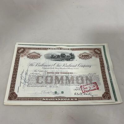 -282- TRAINS | Vintage Rail Road Stock Certificates