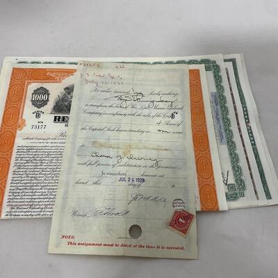 -282- TRAINS | Vintage Rail Road Stock Certificates