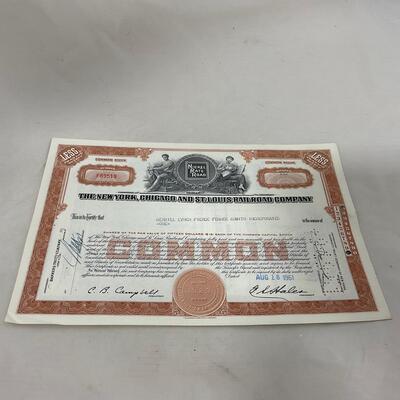 -282- TRAINS | Vintage Rail Road Stock Certificates