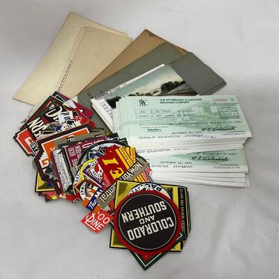 -283- TRAINS | Vintage Rail Road Paper Items