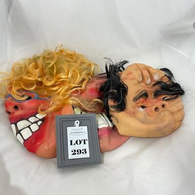 -293- VINTAGE | Latex Spearhead Halloween Masks