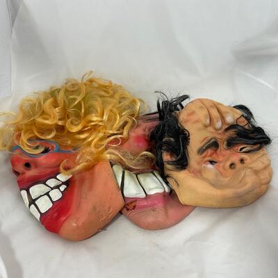 -293- VINTAGE | Latex Spearhead Halloween Masks