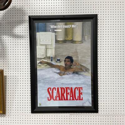 -295- VINTAGE | Large Scarface Professionally Framed Print