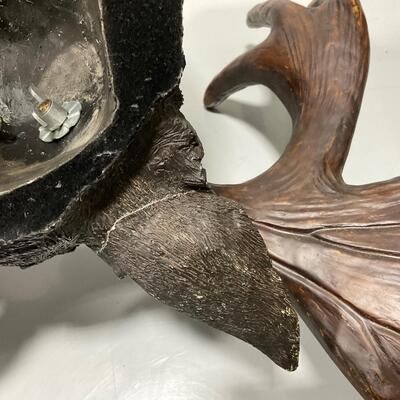 -296- VINTAGE | North American Moose Trophy Head Wall Sculpture