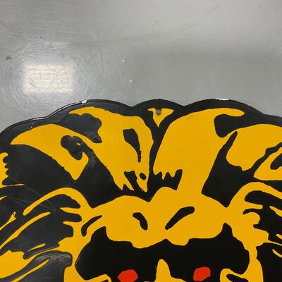-299- VINTAGE | Large Heavy Metal Lions Drag Strip Sign