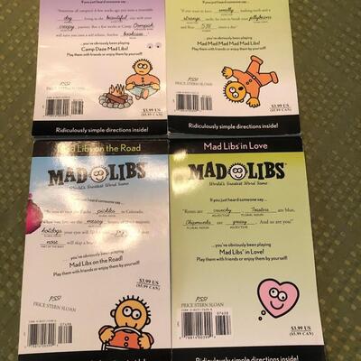 Vintage MAD LIBS World's Greatest Word Game Books Four (4) Books in All.
