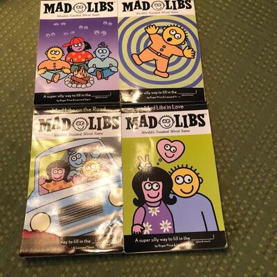 Vintage MAD LIBS World's Greatest Word Game Books Four (4) Books in All.