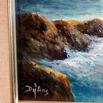 Frank Dy'Ans ( DyAns ) original seascape painting Pacific Watch o/c