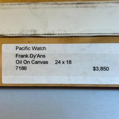 Frank Dy'Ans ( DyAns ) original seascape painting Pacific Watch o/c
