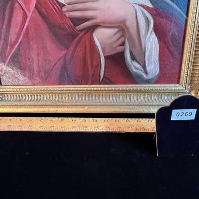 Gorgeous Early 20th C Portrait of a Saint painting o/c