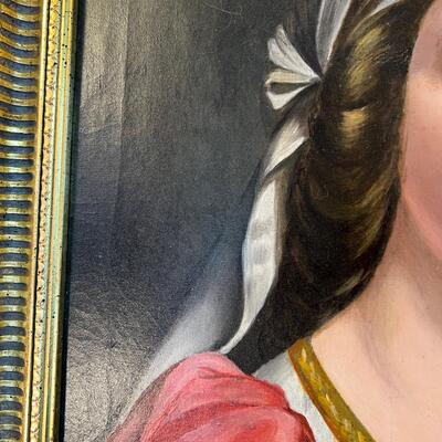 Gorgeous Early 20th C Portrait of a Saint painting o/c