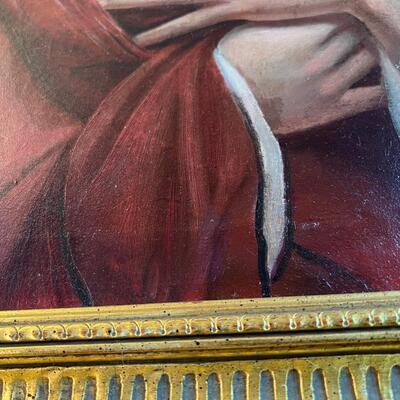 Gorgeous Early 20th C Portrait of a Saint painting o/c