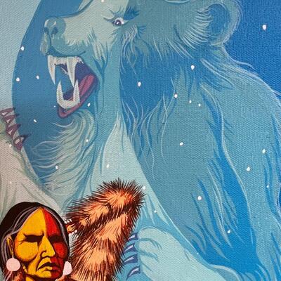 Original Rick Regan Native American painter / painting