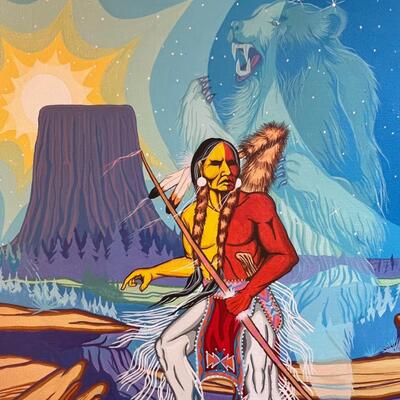 Original Rick Regan Native American painter / painting