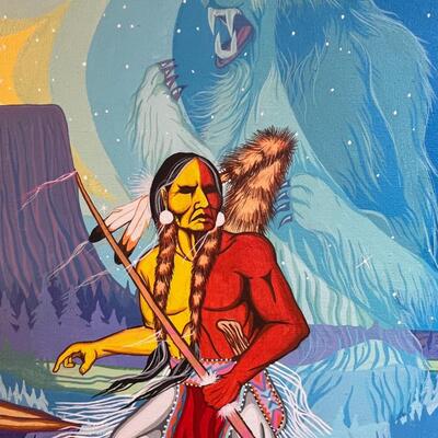 Original Rick Regan Native American painter / painting