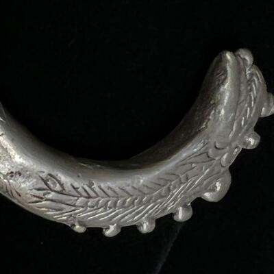 Rare Ethnic Chinese Dragon Bracelet in cultural silver