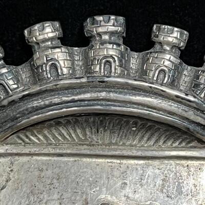 Sterling Silver Hallmarked commemorative Lisbon Portugal pen rest