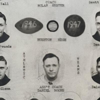 1946-47 Vintage High School Football Baseball Basketball Team Photo