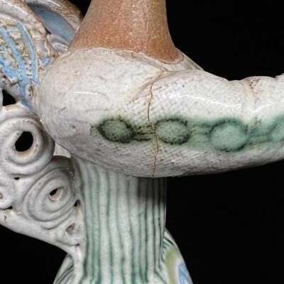 Rosemary Bashor Studio Ceramic sculpture Angel with a horn