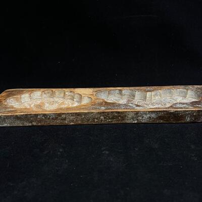 Antique carved Western European Wood Butter mold