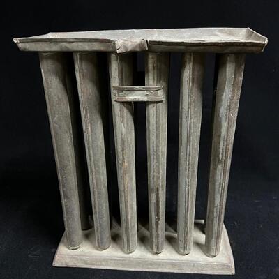 19th C Tin 12 Candle Mold great original condition